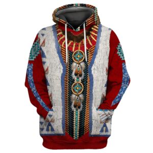 Native American Hoodie, Thanksgiving Native American 3D…
