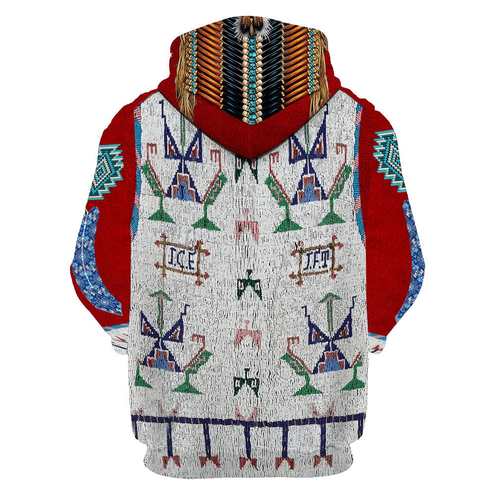 Native American Hoodie, Thanksgiving Native American 3D All Over Printed Hoodie, Native American Style Hoodie