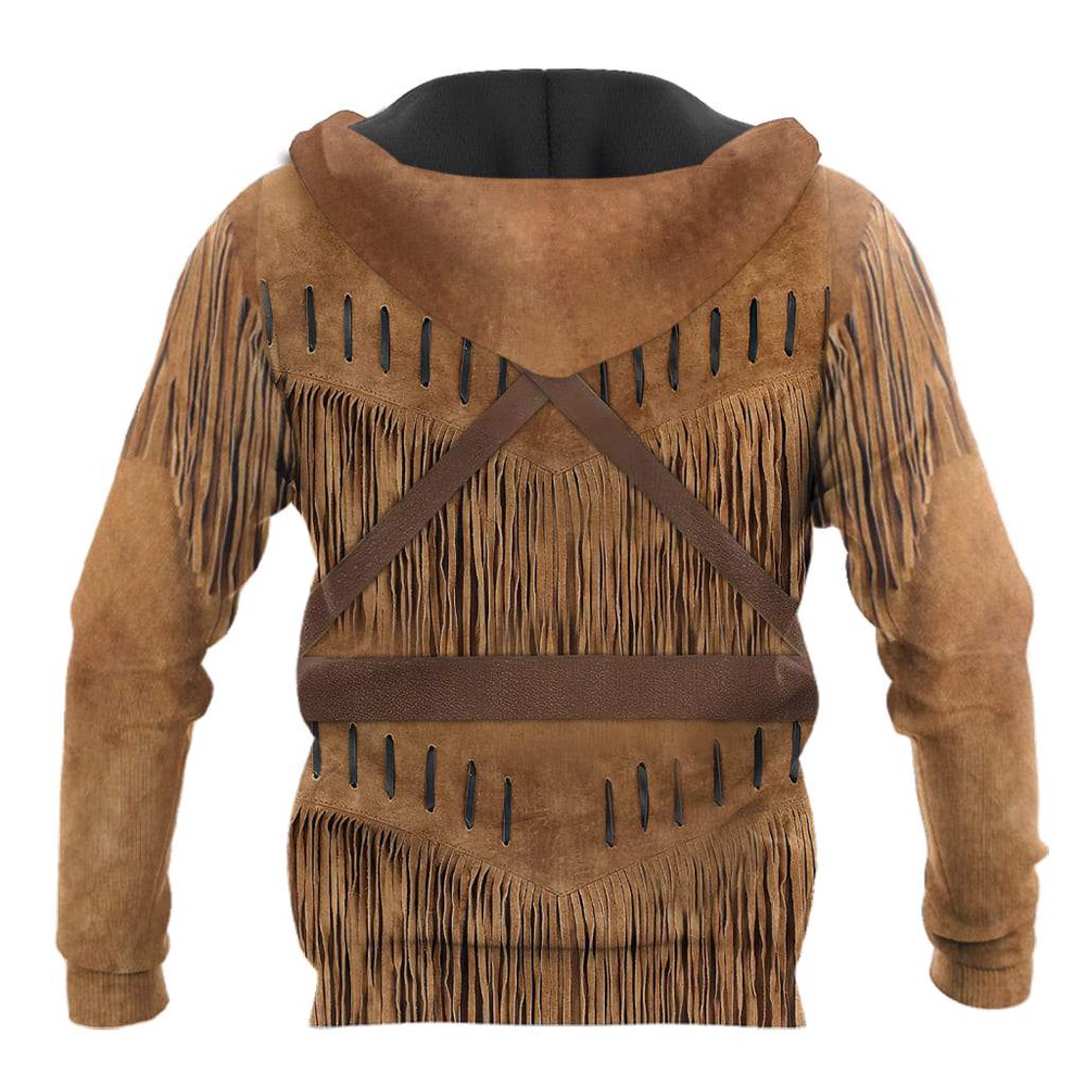 Native American Hoodie, Tmarctee Cowboy Cosplay 3D All Over Printed Shirts_2968, Native American Style Hoodie