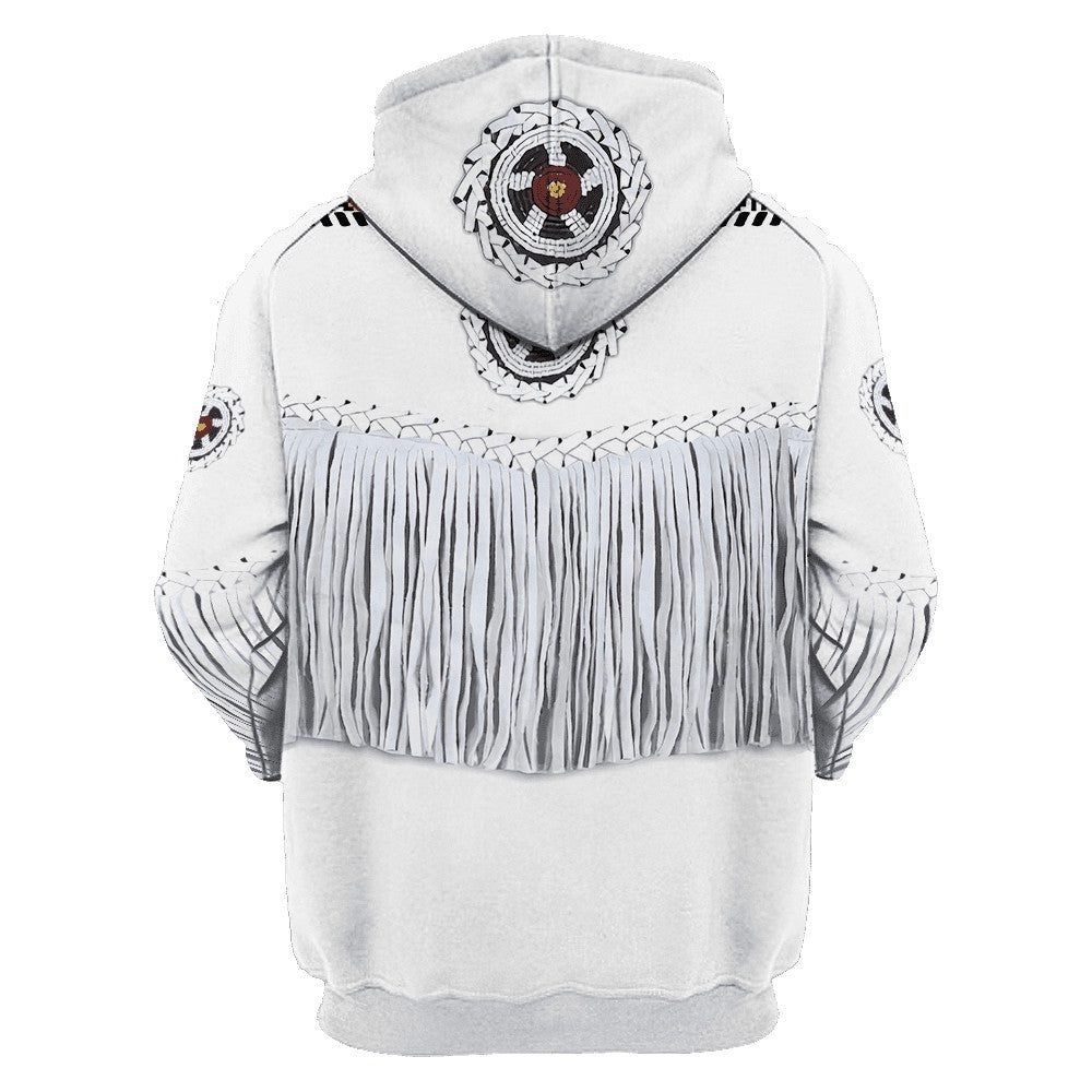 Native American Hoodie, White Native American 3D All Over Printed Hoodie, Native American Style Hoodie Native American Hoodie, White Native American 3D All Over Printed Hoodie, Native American Style Hoodie