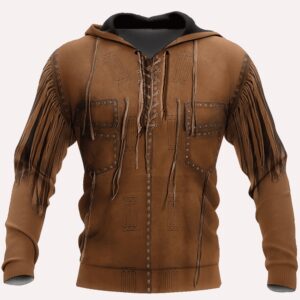 Native American Hoodie, Wild West Native American…