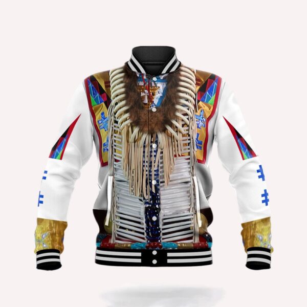 Native American Jacket, Aboriginal Style Native American 3D All Over Printed Baseball Jacket, Native American Style Jackets