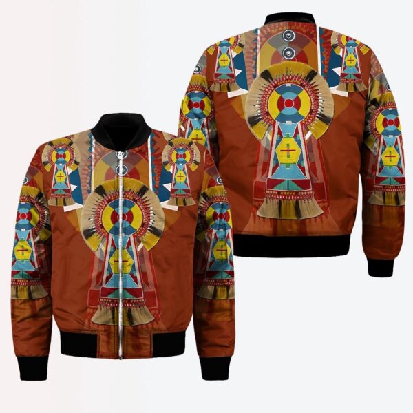 Native American Jacket, Ancient Specimens Native American 3D All Over Printed Bomber Jacket