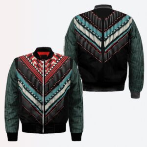 Native American Jacket, Brocade Pattern Native American…