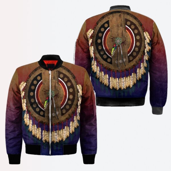 Native American Jacket, Catch Bad Dreams Native American 3D All Over Printed Bomber Jacket