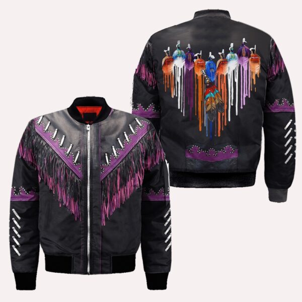Native American Jacket, Cosmos Native American 3D All Over Printed Bomber Jacket