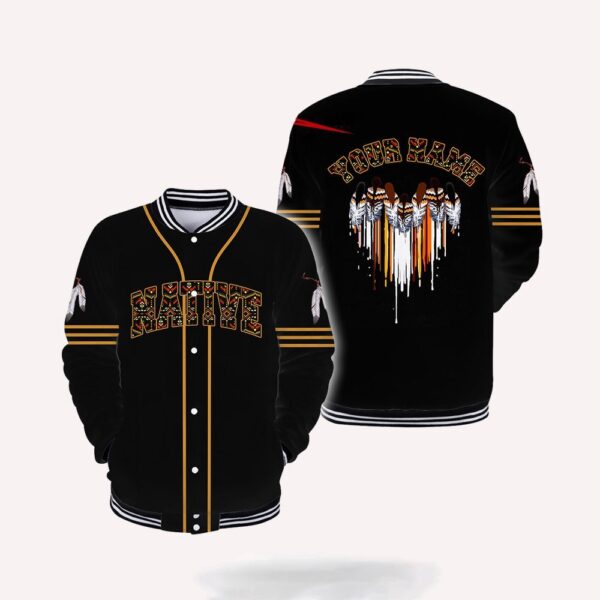 Native American Jacket, Custom Name Aboriginal Soul Native American 3D All Over Printed Baseball Jacket, Native American Style Jackets