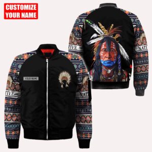 Native American Jacket, Customized Name Leader Native…
