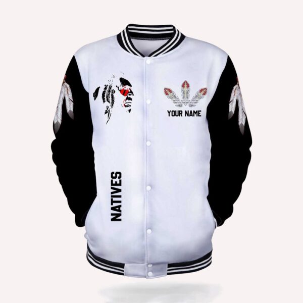 Native American Jacket, Customized Name Pride Native American 3D All Over Printed Baseball Jacket, Native American Style Jackets