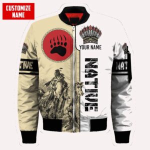 Native American Jacket, Customized Name Tenacious Native…