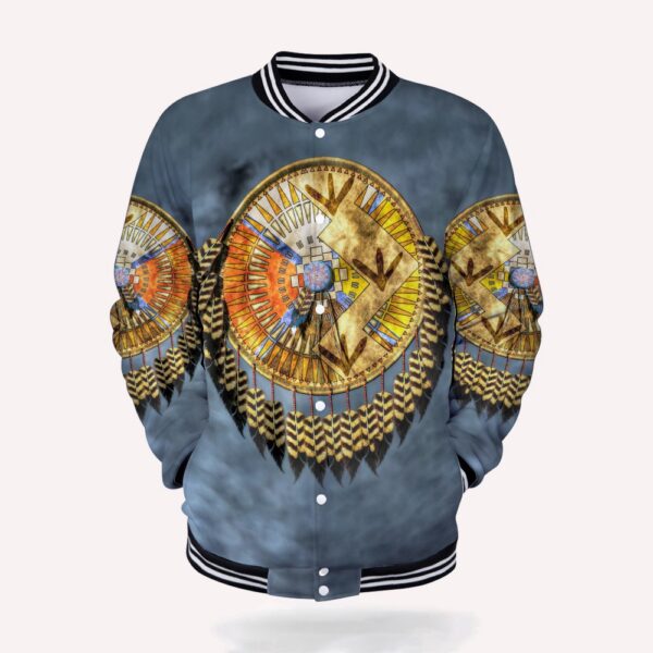 Native American Jacket, Dreamcatcher Spirit Of Nature Native American 3D All Over Printed Baseball Jacket, Native American Style Jackets