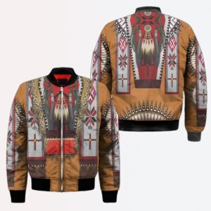 Native American Jacket, Ethnic Totem Patterns Native…