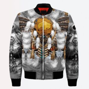 Native American Jacket, Feather Pattern Native American…