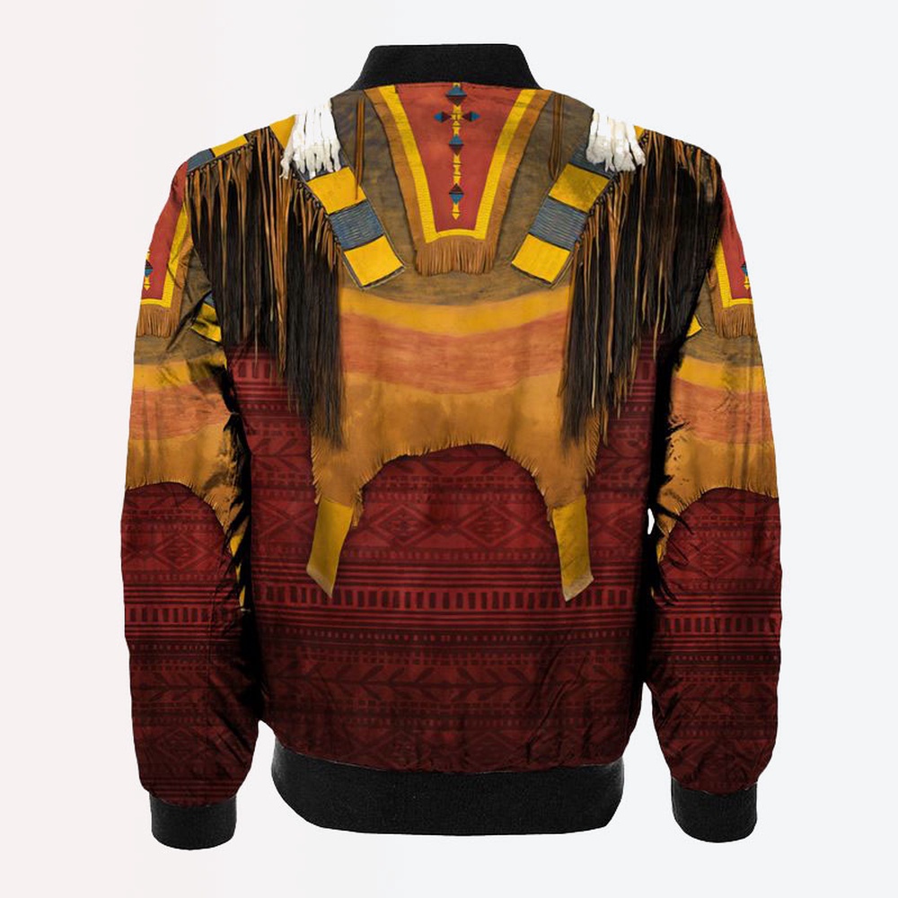 Native American Jacket, Love Simple Native American 3D All Over Printed Bomber Jacket