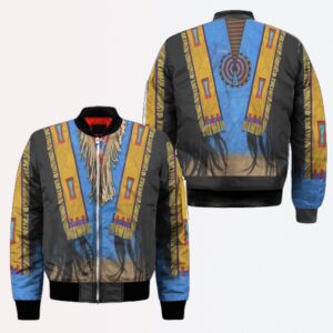 Native American Jacket, Minimalism Native American 3D…