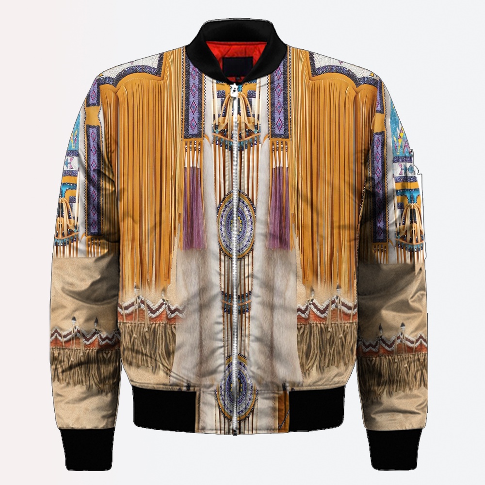 Native American Jacket, Proud Heritage Native American 3D All Over Printed Bomber Jacket