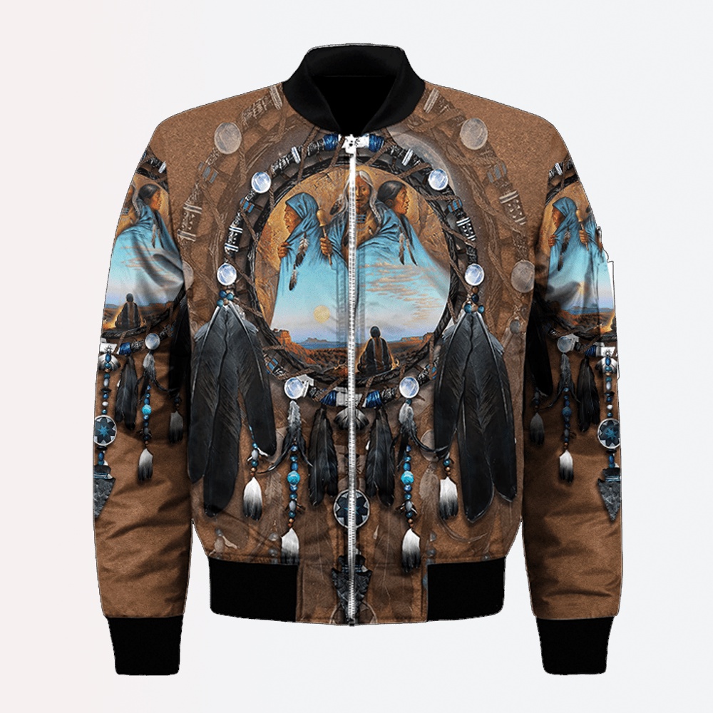 Native American Jacket, Remember Your Origins Native American 3D All Over Printed Bomber Jacket