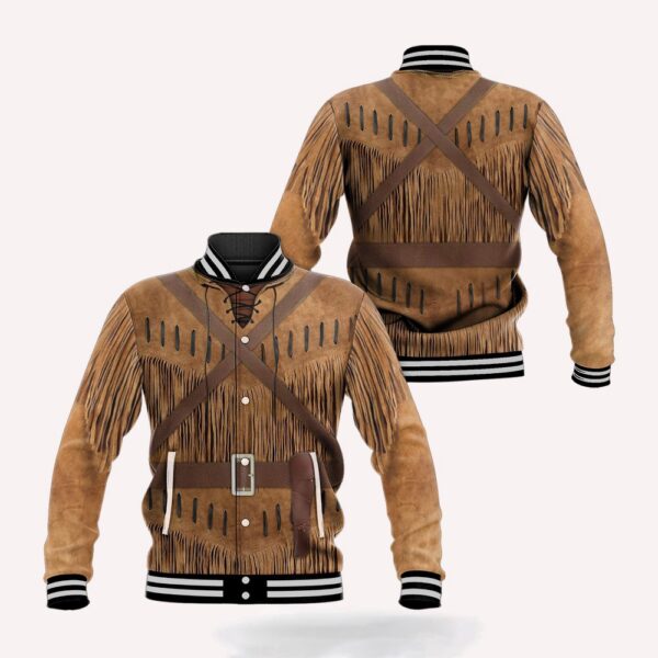 Native American Jacket, Tmarctee Cowboy Cosplay 3D All Over Printed Baseball Jacket, Native American Style Jackets