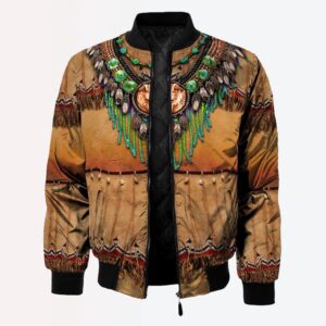 Native American Jacket, Tribal Ethnic Style Pattern…