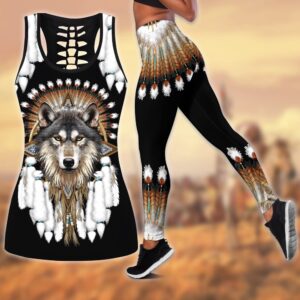 Native American Leggings, Alpha Wolf Native American…