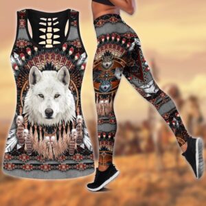 Native American Leggings, Dream Wolf Native American…