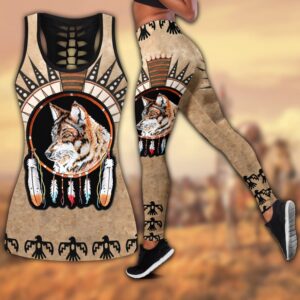 Native American Leggings, Dreamer Wolf Native American…
