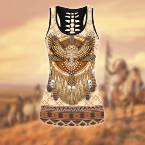 Native American Leggings Owl Beadwork Native American Hollow Tanktop Leggings Set Native American Tank Tops 2 kmabg2.jpg