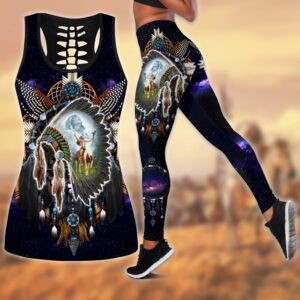 Native American Leggings, Praying Native American 3D…