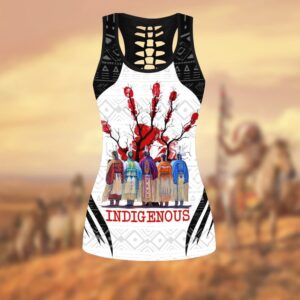 Native American Leggings Red Hand Indigenous Native American Hollow Tanktop Leggings Set Native American Tank Tops 2 l6h0m7.jpg