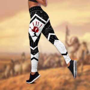 Native American Leggings Red Hand Indigenous Native American Hollow Tanktop Leggings Set Native American Tank Tops 3 dkqm7n.jpg