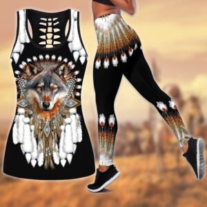 Native American Leggings, Wolf Dreamcatcher Native American…