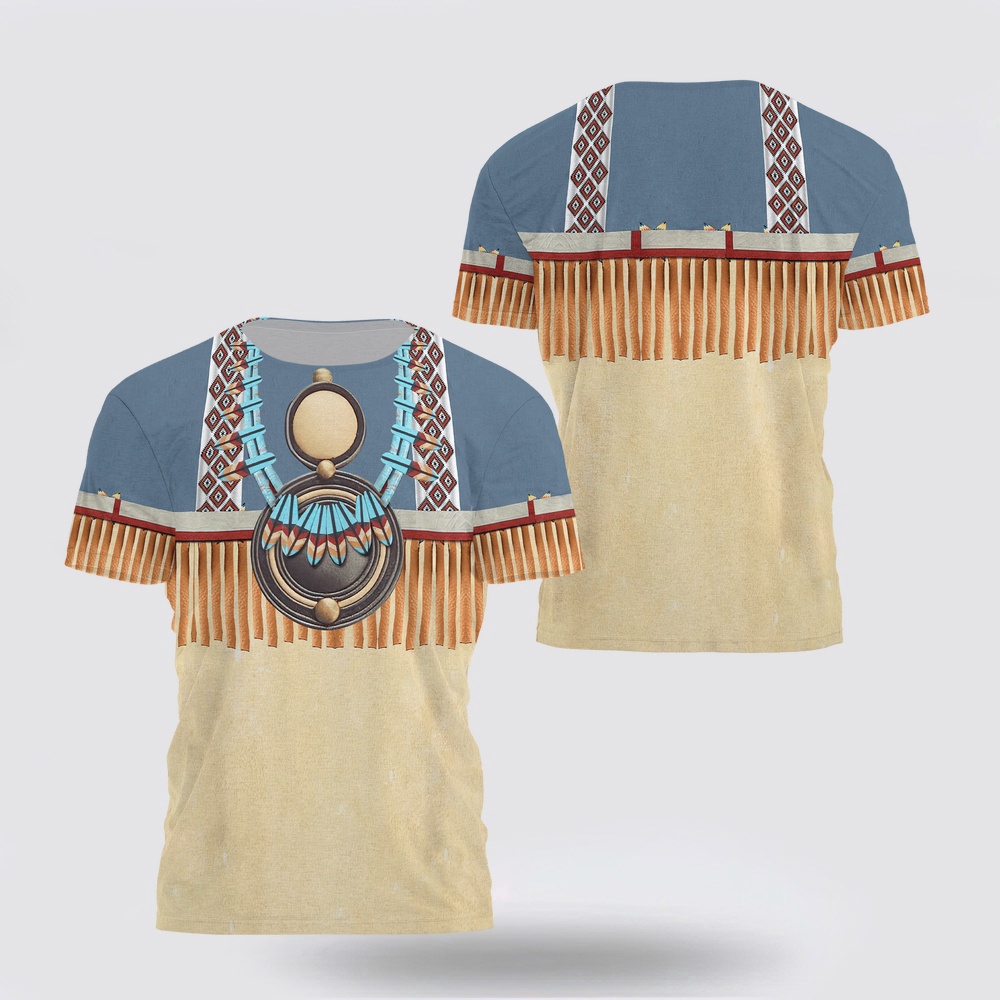Native American T Shirt, Ancient Culture Native American 3D All Over Printed T-Shirt, Beautiful Native American T Shirts