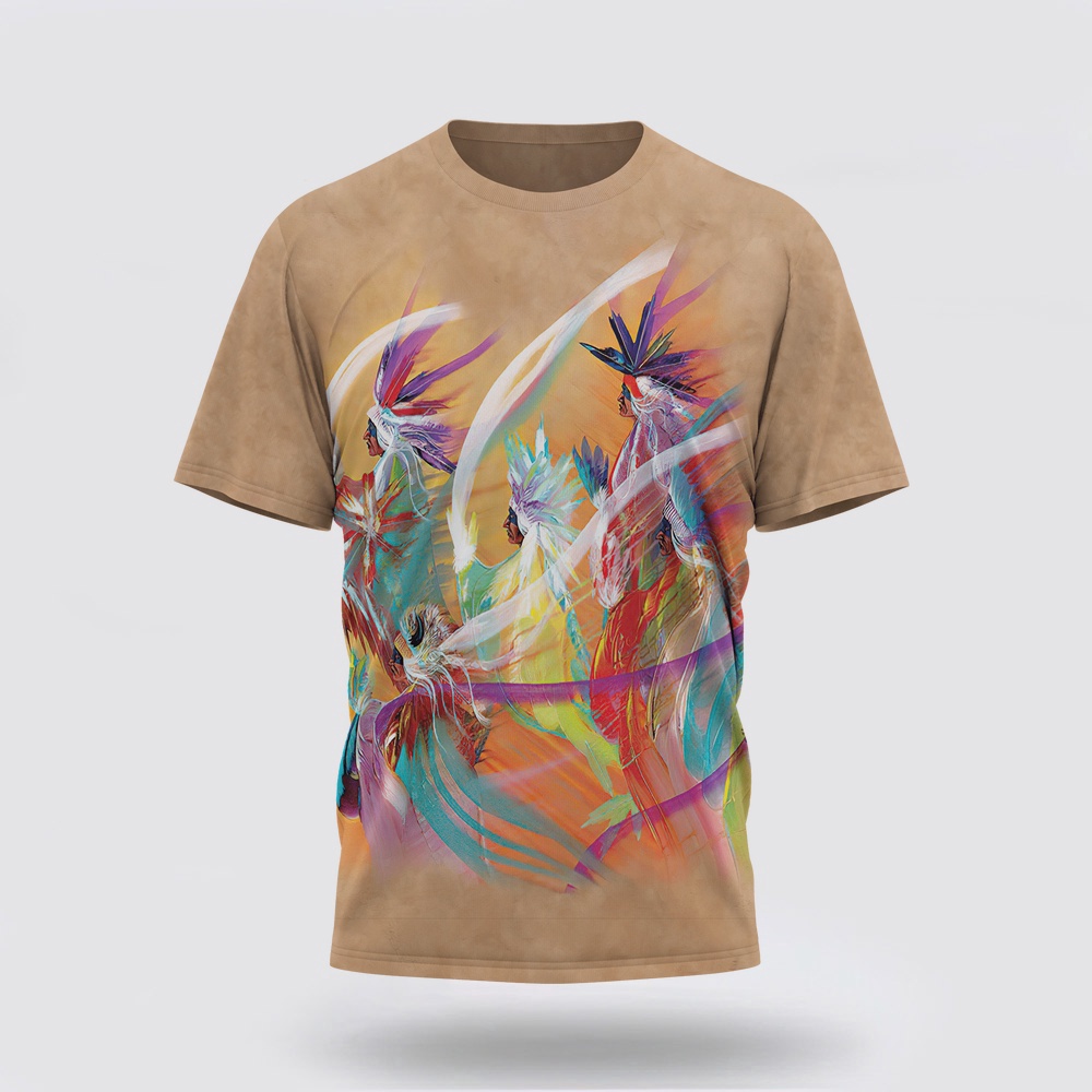 Native American T Shirt, Ancient Dance Native American 3D All Over Printed Shirts T-Shirt, Beautiful Native American T Shirts Native American T Shirt, Ancient Dance Native American 3D All Over Printed Shirts T-Shirt, Beautiful Native American T Shirts