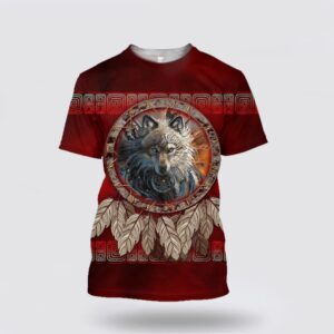 Native American T Shirt, Ancient Tribal Pattern…