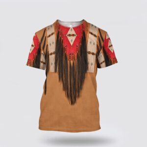 Native American T Shirt, Brown Elegance Native…
