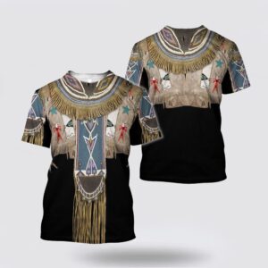 Native American T Shirt, Characteristic Costume Native…