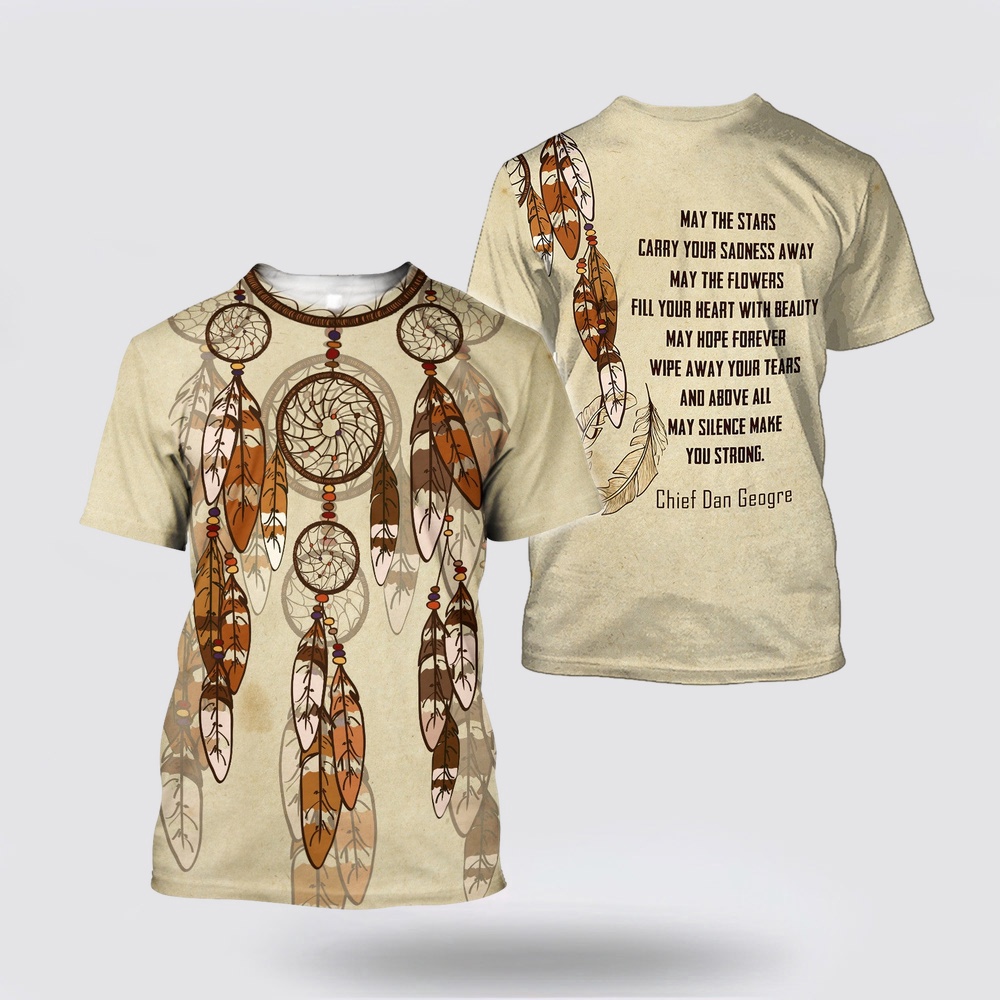 Native American T Shirt, Chief Dan Geogre Native American 3D All Over Printed T-Shirt, Beautiful Native American T Shirts Native American T Shirt, Chief Dan Geogre Native American 3D All Over Printed T-Shirt, Beautiful Native American T Shirts