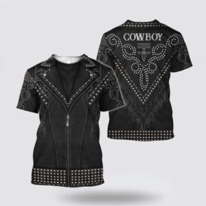 Native American T Shirt, Cowboy Stone Motifs…