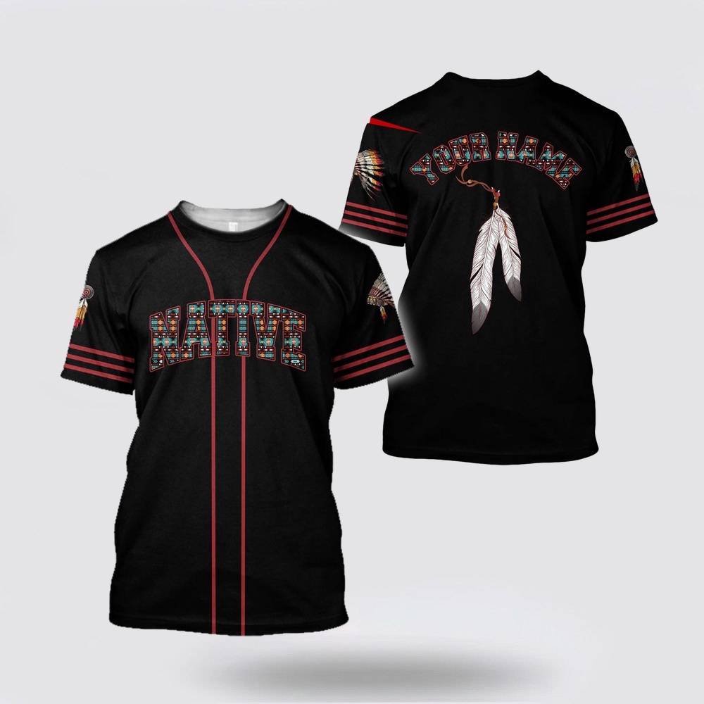 Native American T Shirt, Custom Name Feather Native American3D All Over Printed T-Shirt, Beautiful Native American T Shirts Native American T Shirt, Custom Name Feather Native American3D All Over Printed T-Shirt, Beautiful Native American T Shirts