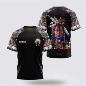 Native American T Shirt, Customized Name Leader…