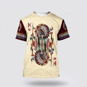 Native American T Shirt, Customized Name Reverence…