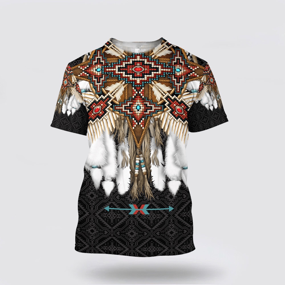 Native American T Shirt, Demonstrate Strength Native American 3D All Over Printed T-Shirt, Beautiful Native American T Shirts Native American T Shirt, Demonstrate Strength Native American 3D All Over Printed T-Shirt, Beautiful Native American T Shirts