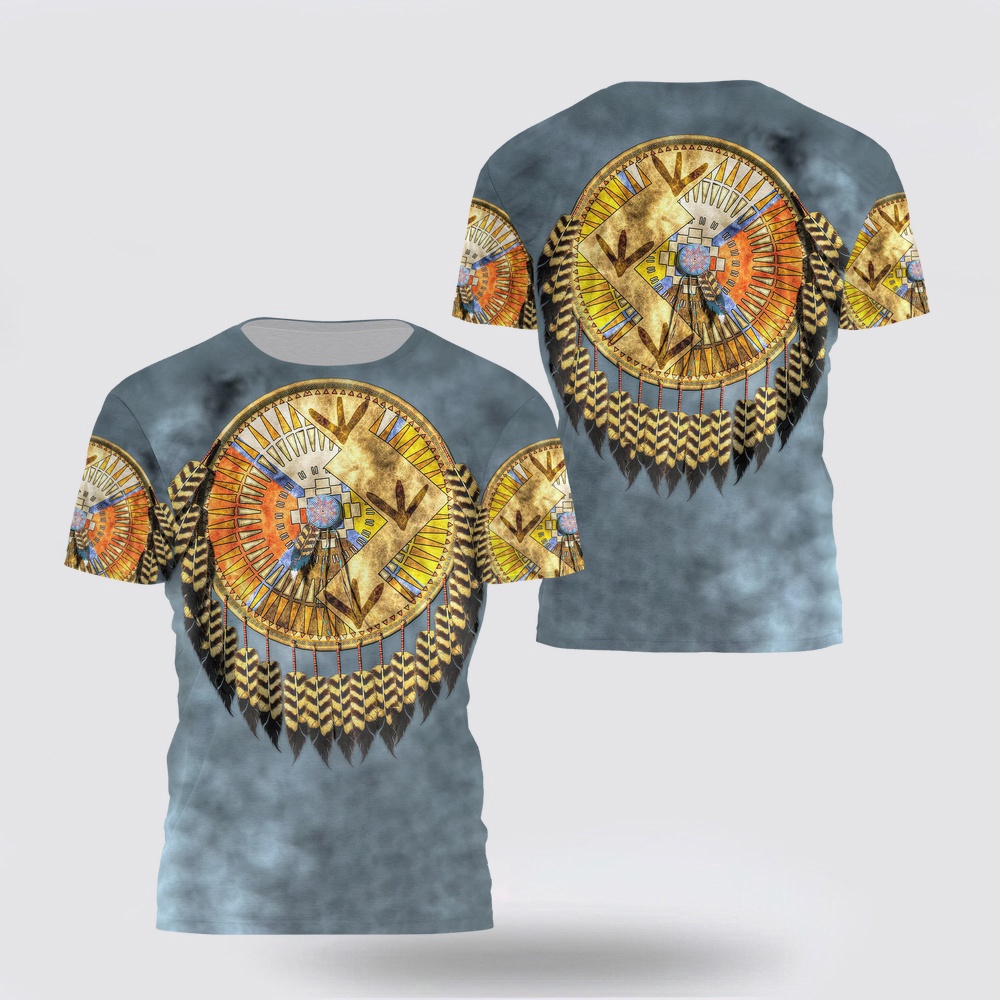 Native American T Shirt, Dreamcatcher Spirit Of Nature Native American 3D All Over Printed T-Shirt, Beautiful Native American T Shirts Native American T Shirt, Dreamcatcher Spirit Of Nature Native American 3D All Over Printed T-Shirt, Beautiful Native American T Shirts