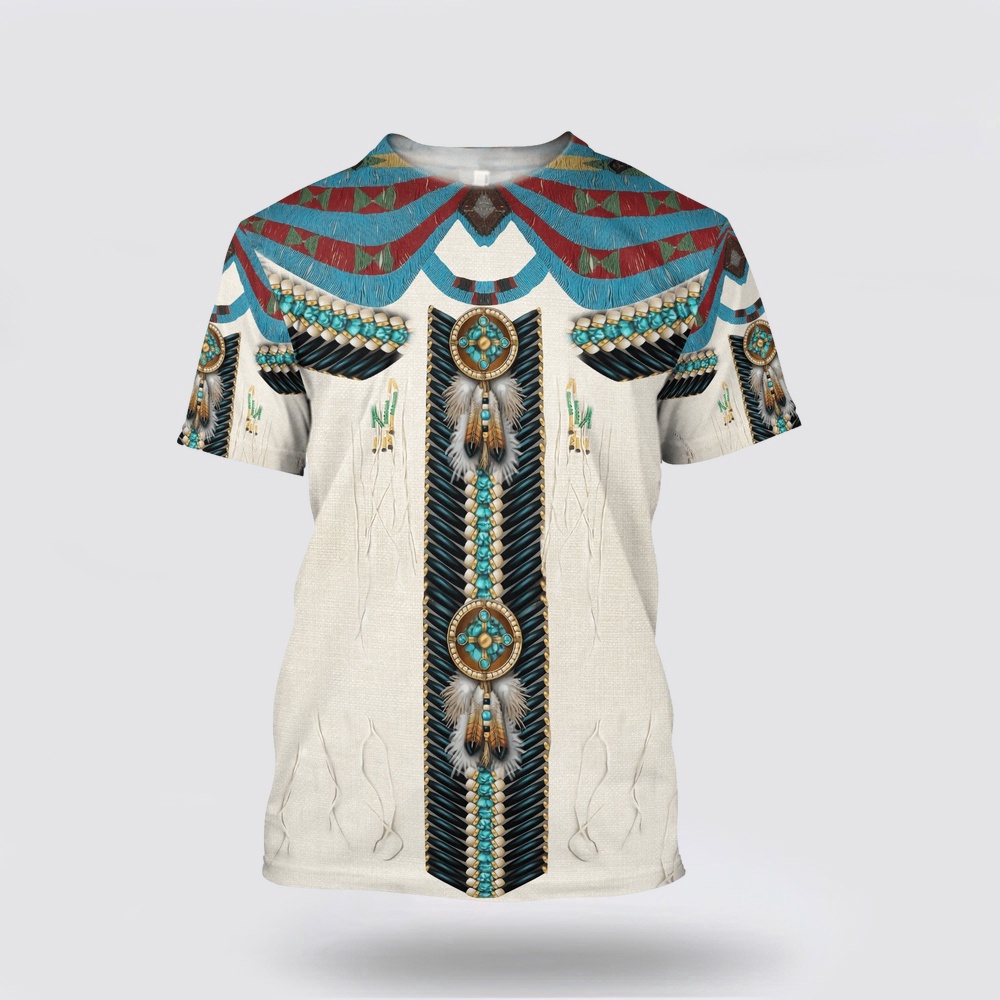 Native American T Shirt, Elegance Native American 3D All Over Printed T-Shirt, Beautiful Native American T Shirts Native American T Shirt, Elegance Native American 3D All Over Printed T-Shirt, Beautiful Native American T Shirts