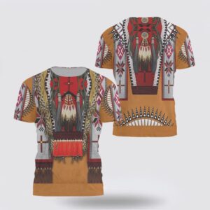 Native American T Shirt, Ethnic Totem Patterns…