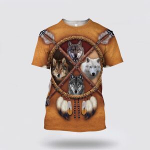 Native American T Shirt, For Wofl Native…