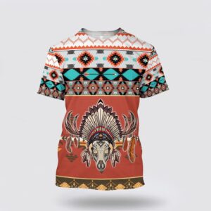 Native American T Shirt, Retro Tribal Style…