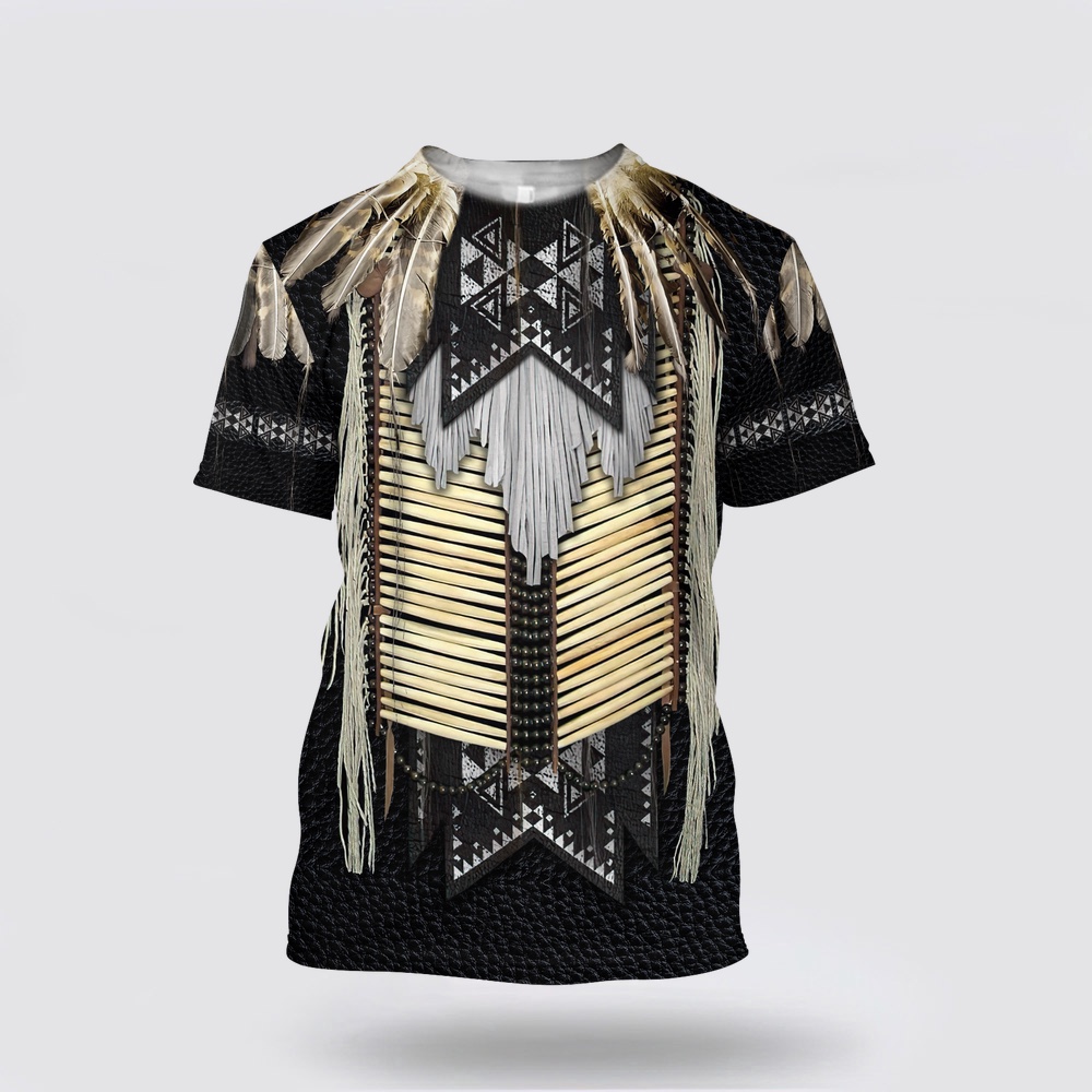 Native American T Shirt, Tribal Native American 3D All Over Printed T-Shirt, Beautiful Native American T Shirts