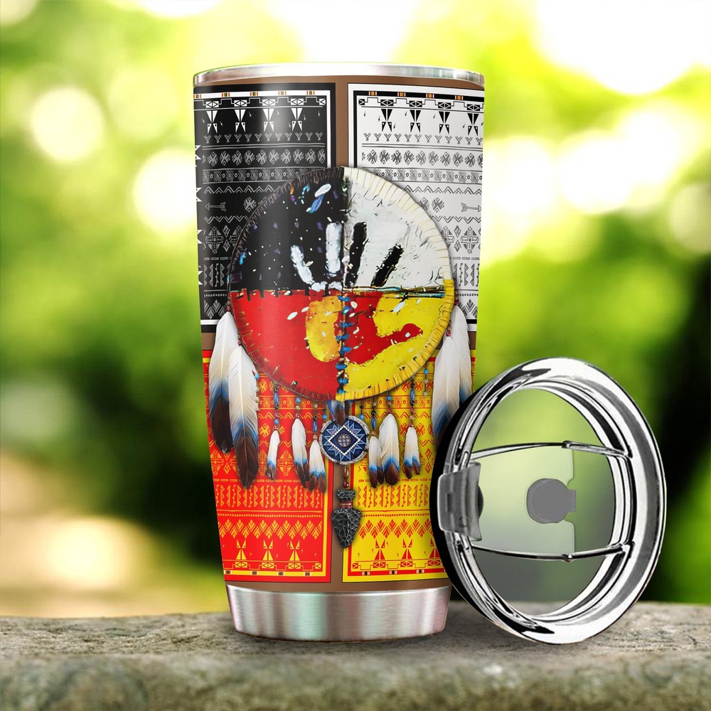 Native American Tumbler, Dreamcatcher Red Hand Native American Steel Tumbler, American Tumbler, Native Tumbler Native American Tumbler, Dreamcatcher Red Hand Native American Steel Tumbler, American Tumbler, Native Tumbler