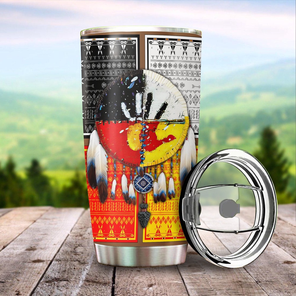 Native American Tumbler, Dreamcatcher Red Hand Native American Steel Tumbler, American Tumbler, Native Tumbler Native American Tumbler, Dreamcatcher Red Hand Native American Steel Tumbler, American Tumbler, Native Tumbler